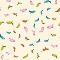 Abstract Bird Seamless Pattern Background Vector Illustration