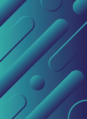 bars and circles blue background