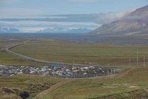 Landscape near Longyearbyen, Spitsbergen, Norway photo