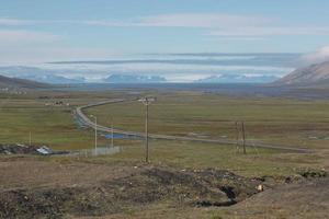 Landscape near Longyearbyen, Spitsbergen, Norway photo