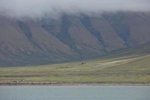 Landscape near Longyearbyen, Spitsbergen, Norway photo