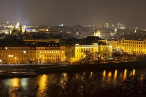 View of Prague in the evening photo