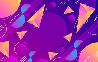 Neon Abstract Geometric Background vector