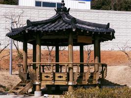 Korean traditional arbor in Yeosu city. South Korea photo