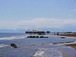 Restaurant on water at Antalya city, Turkey photo