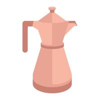 Isolated coffee pot vector design