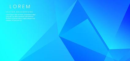 Banner web design abstract blue gradient geometric overlapping with copy space for text. vector