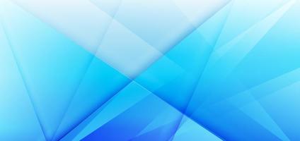 Abstract white and blue gradient triangles overlapping background. Modern Template. vector