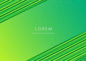 Abstract green gradient diagonal stripes lines with dots pattern on green background. vector