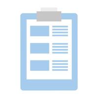 checklist clipboard document isolated icon vector