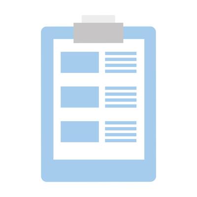 checklist clipboard document isolated icon