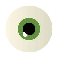 diseño de vector de ojo verde aislado