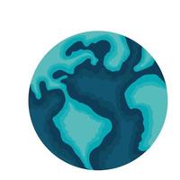 world planet earth ecology icon vector