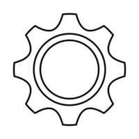 gear settings setup isolated icon vector