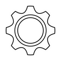 gear settings setup isolated icon vector