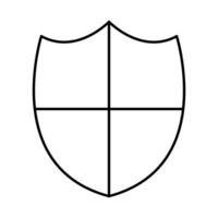 security shield guard isolated icon vector