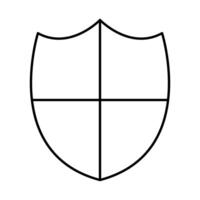 security shield guard isolated icon vector