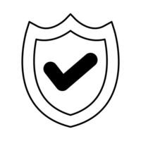 security shield guard isolated icon vector