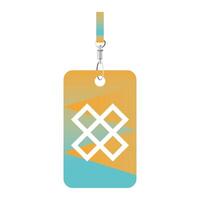 Isolated mockup personal card vector design