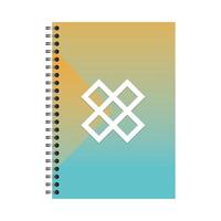 Isolated mockup notebook vector design