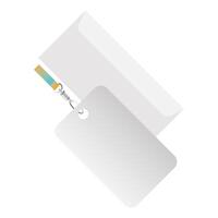 Isolated mockup personal card vector design