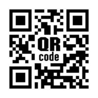 Código QR . Fondo blanco vector