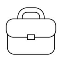 portfolio briefcase accessory isolated icon vector