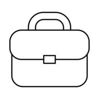 portfolio briefcase accessory isolated icon vector