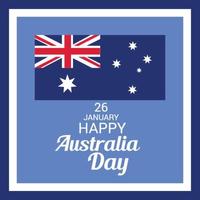 feliz día de australia. vector