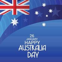 feliz día de australia. vector