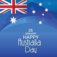 feliz día de australia. vector