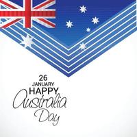 feliz día de australia. vector