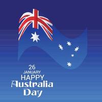 Happy Australia Day. vector