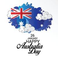 Happy Australia Day. vector