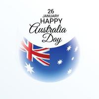 feliz día de australia. vector