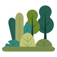 icono de escena natural del paisaje forestal vector