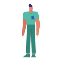 professional doctor surgeon avatar character vector