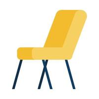 chair office forniture isolated icon vector