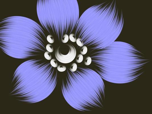 Blue Floral Background