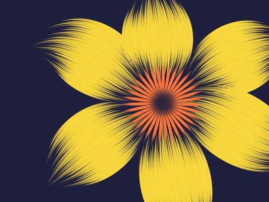 Yellow Floral Background