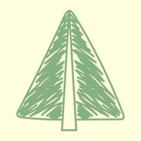 Evergreen Christmas Tree vector