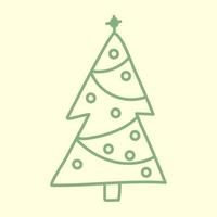 Evergreen Christmas Tree vector