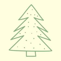 árbol de navidad de coníferas vector