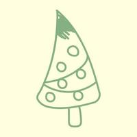 Evergreen Christmas Tree vector