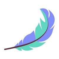 colorful Bird Feather vector