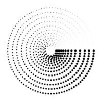 Abstract Halftone Circle vector