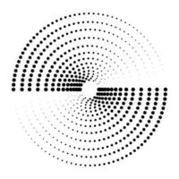 Abstract Halftone Circle vector