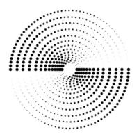 Abstract Halftone Circle vector