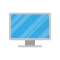 desktop computer technology isolated icon vector