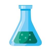 medical tube test flask laboratory isolated icon vector